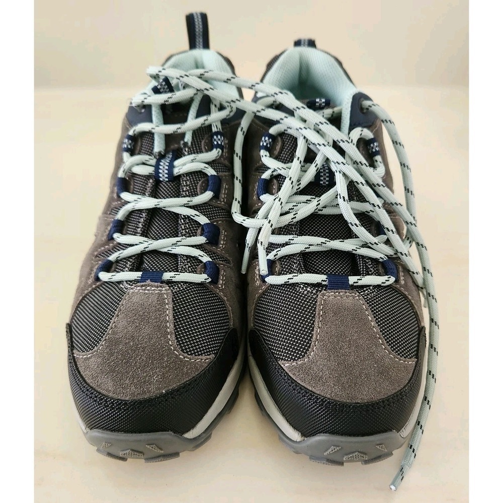 Eddie Bauer Memory Foam Women's US 8 Trail Shoes hiking aqua gray new out of box